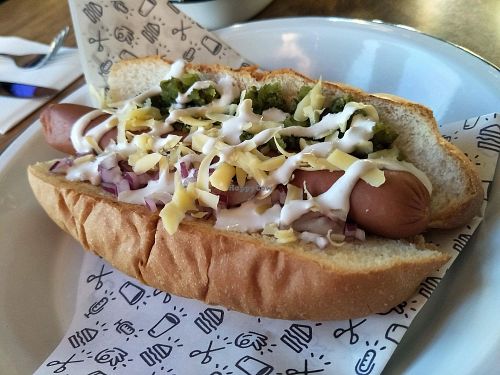 Vegan Hot Dog at The Creators Lounge in Footscray