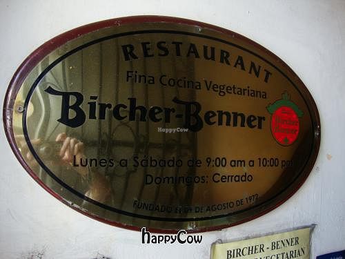 Entrada. at Bircher-Benner in Lima