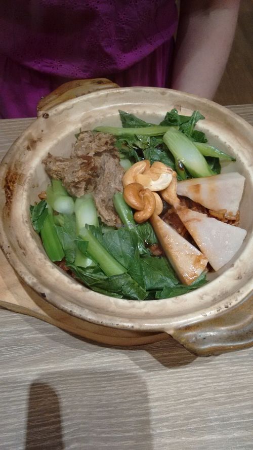 Rice claypot  at Genesis 创世界素食馆 in Central Singapore
