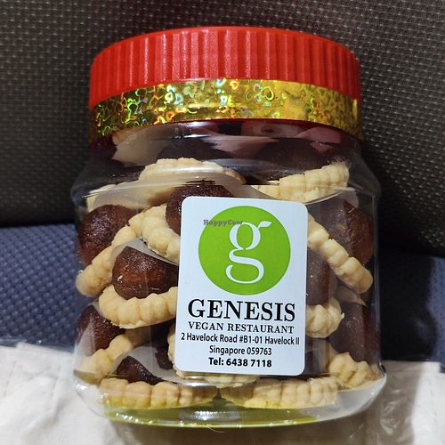 Sarawak Pineapple tarts at Genesis 创世界素食馆 in Central Singapore