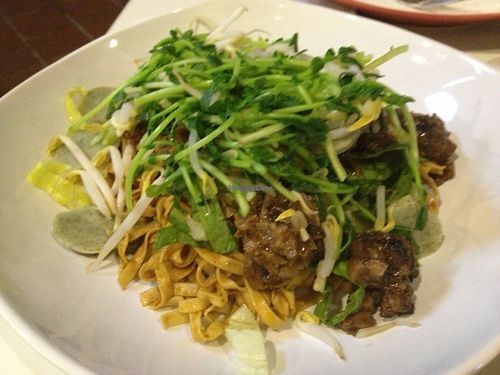 Noodle salad  at Genesis 创世界素食馆 in Central Singapore