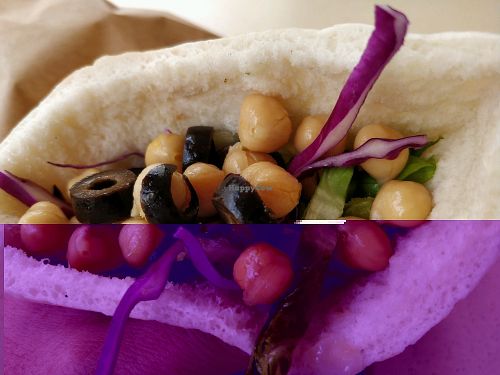 vegan version of pita at Pita&Salad in Central Singapore