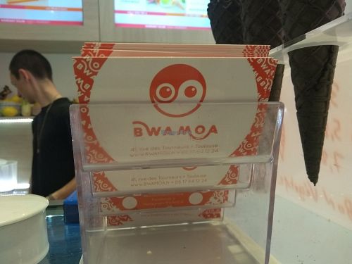 Their visit cards at BWAMOA in Toulouse