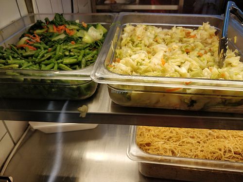 Veg Items to go along with bee hoon at Wholesome Vegetarian Stall in East Singapore