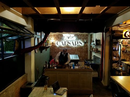 the food stall at Tijuana Caesar's in Tijuana