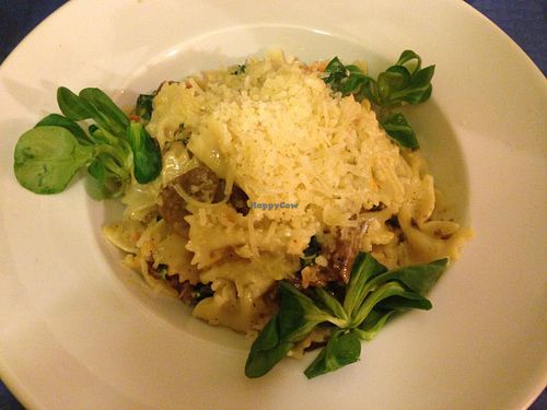 pasta with Parmesan cheese at Beet Vegetariano in Torrevieja