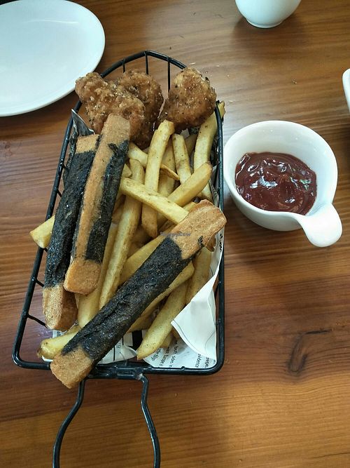 Fish & chips basket. at ZiZai Xuan SuShi LiaoLi in Shanghai