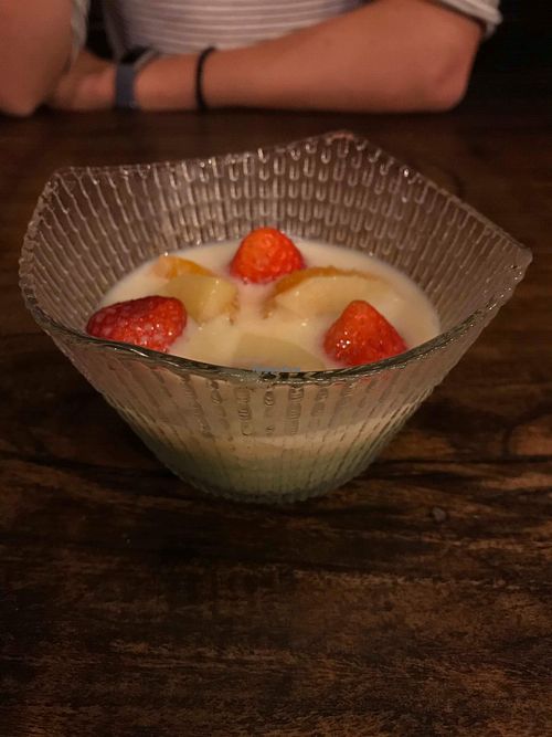 Moringa pudding at Itadakizen in Kyoto