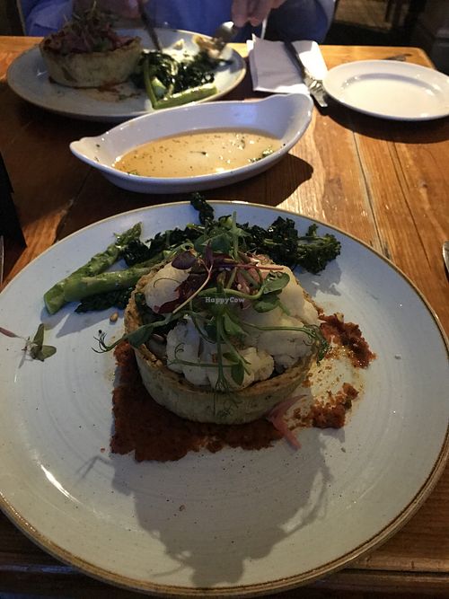 Great vegan pie at The Castle in Wakefield