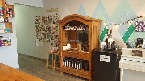 Jaya's retail section and piano! at Jaya Nutrition Bar in Juno Beach