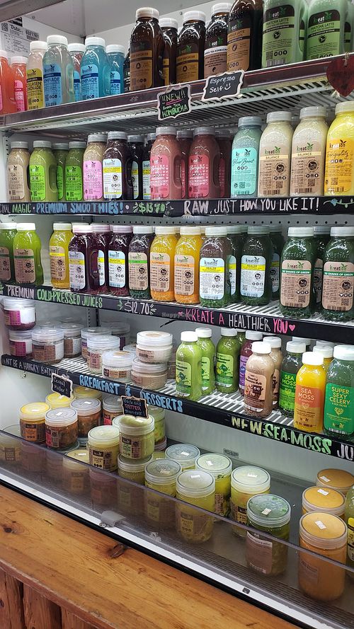 Juices and at Kreation Organic Juicery in Pasadena