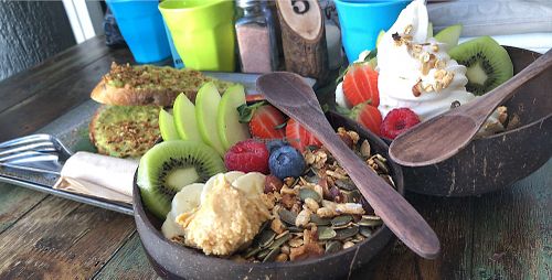 Açai, cocowhip, avo toast  at Clean Eats and Healthy Treats in Nelson Bay