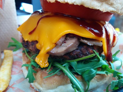 BBQ mushroom burger  at Arancini Brothers - Old St in East London