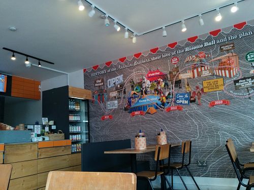 interior at Arancini Brothers - Old St in East London