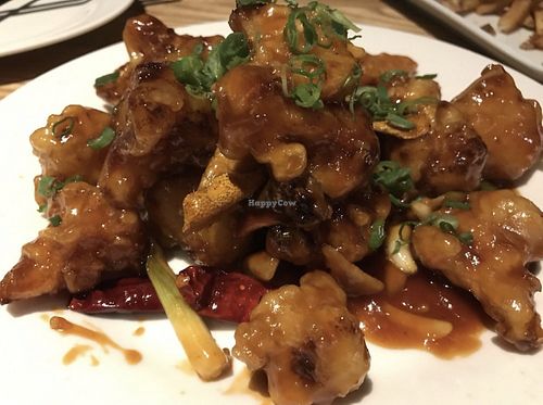 General Tso Cauliflower- so crispy and delicious !  at Tavernakaya in Madison