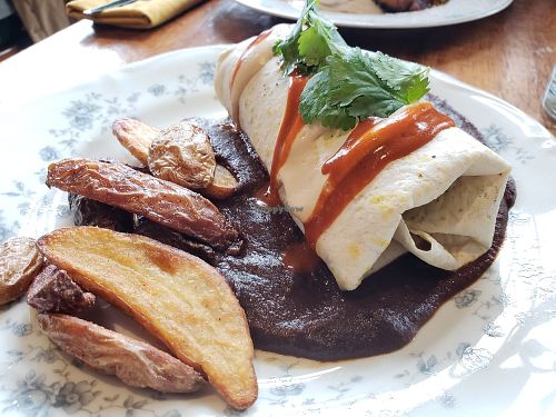 Breakfast burrito at Fig + Farro in Minneapolis