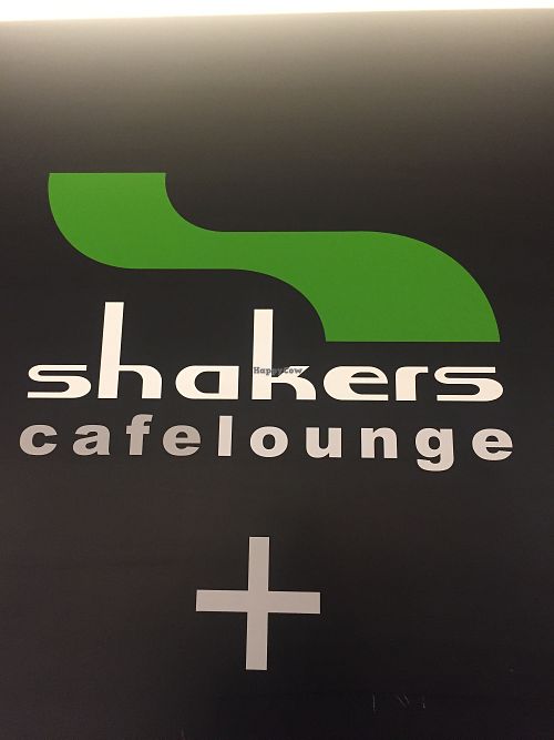 Signboard  at Shakers Cafe Lounge in Osaka