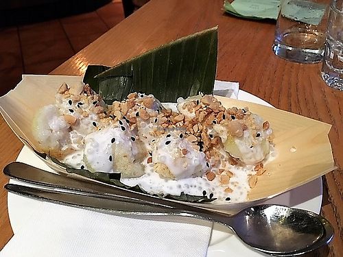 Saigon Street Eat Grilled Banana at Cafe Viet in Auckland