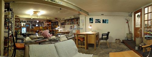 Cafe interior at Banchangkko in Seoul