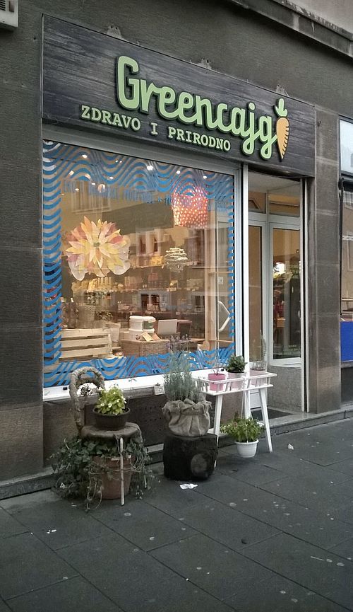 Outside at Greencajg - Heinzelova in Zagreb