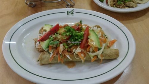vegan enrollados at Vege Taco in Mexico City