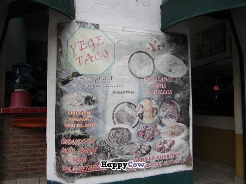 100% vegetarian at Vege Taco in Mexico City