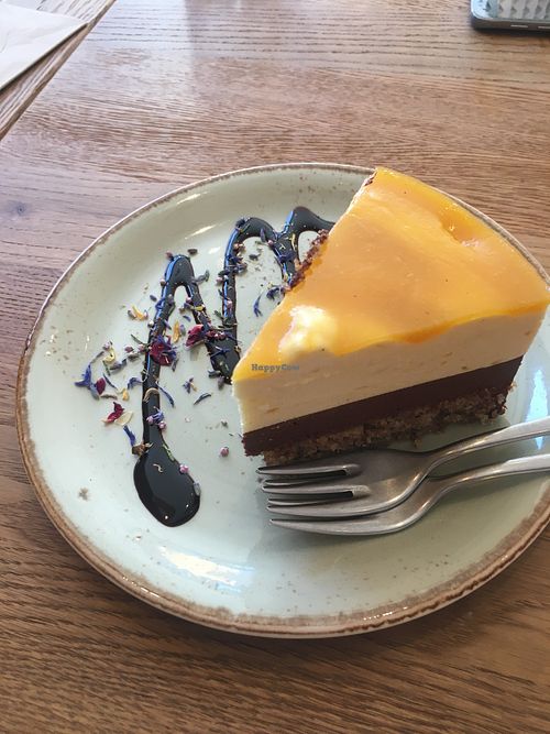 Mango chocolate cheesecake  at Cafe Seelenzeit Genuss fur Korper und Geist in Mering