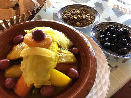 Their vegetable tagine (vegan)   at Dar Tajine in Fes