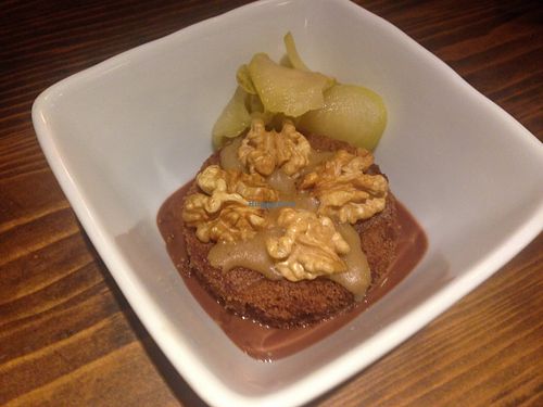 Chocolate, hazelnut and coffee cake at Toutes Les Couleurs in Lyon