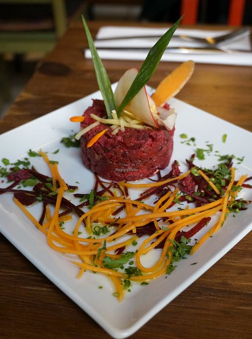 Beetroot Tartar? (appetizer) at Toutes Les Couleurs in Lyon