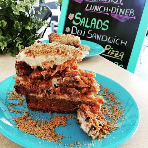 Our homemade carrot cake 🥕🥕🥕 at Soma Bistro in La Pineda