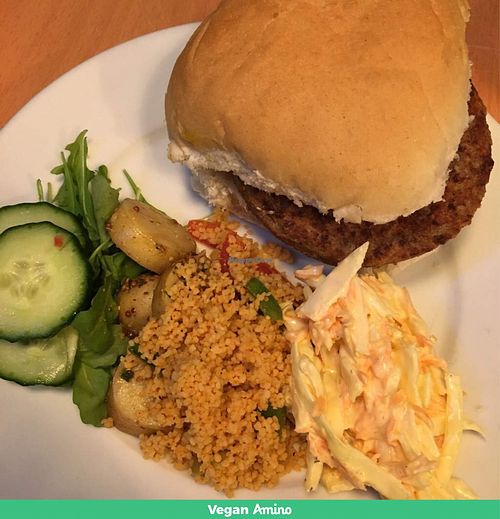 V burger  at The V Word in Hessle