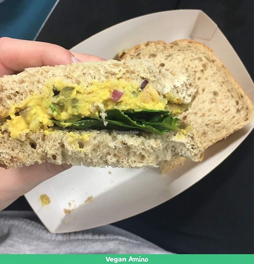 Smashed chickpea sandwich  at V Kitchen - Food Stall in Hull