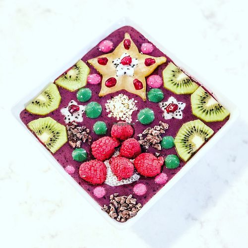 Superfood smoothie bowl at Mara's by Matenaer Catering in Sheboygan