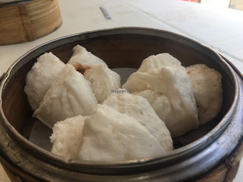 BBQ Pork Bun - steamed  at Three Virtues 三德食品 - Jordan in Kowloon