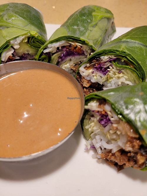 Fresh rolls at The Sun Vegan in Fountain Valley