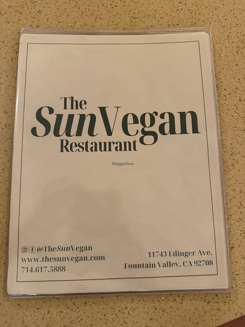   at The Sun Vegan in Fountain Valley