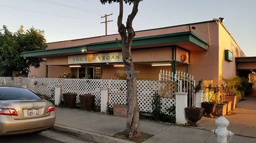Outside at The Sun Vegan in Fountain Valley