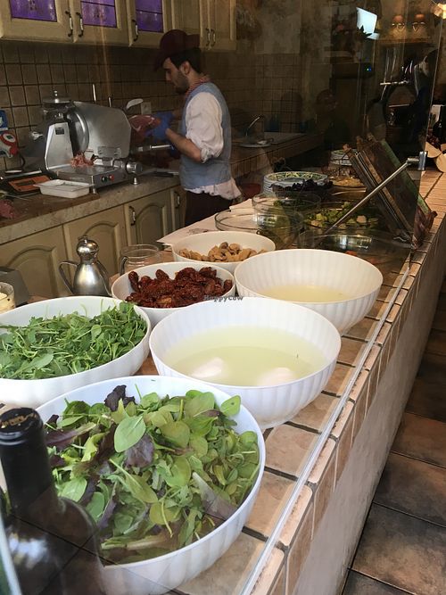 ingredients at C'era Una Volta Una Piada in Milan