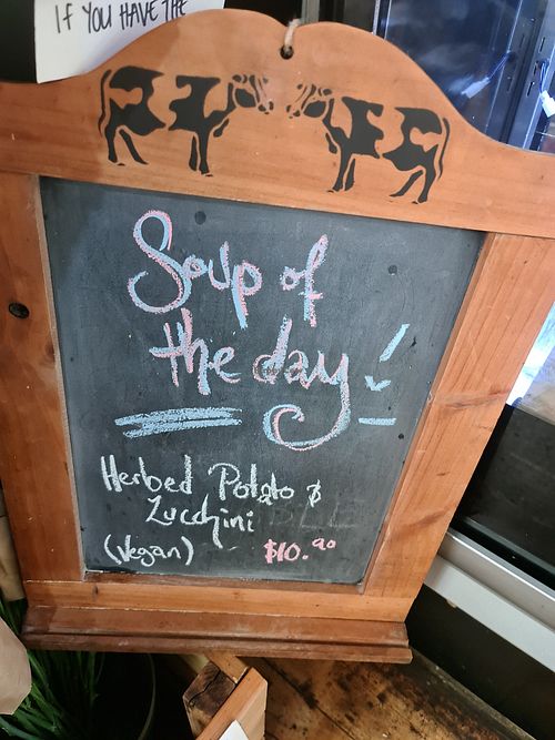 Vegan special at BT Dubs Cafe in Warburton