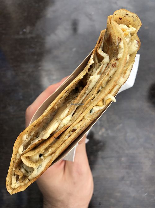 Vegan codfish crepe at Cocaeta in Venice