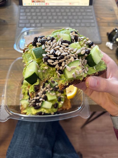 avo toast  at Cafe Nune in Dunellen