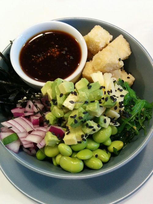 Poke bowl at Sprout in Nelson