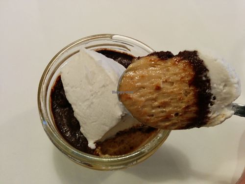 peanut butter mousse, chocolate ganache, coconut cream whip at Sprout in Nelson