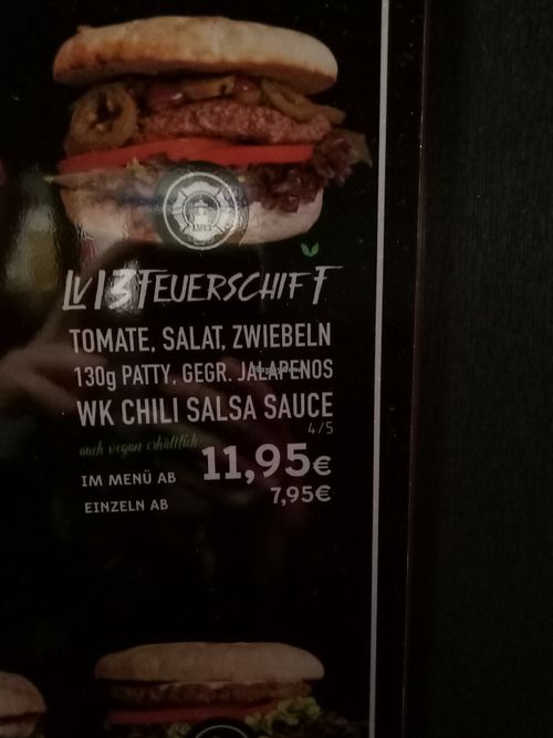 Menu - Burger 2 (vegan possible) at Wittkoop in Mannheim