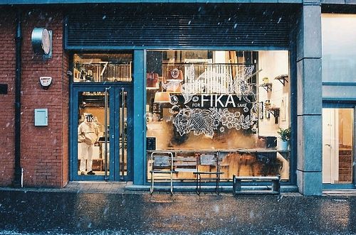 outside at For Fika Sake in Glasgow