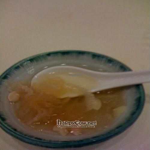 Dessert at Evergreen Vegetarian Restaurant in Kowloon