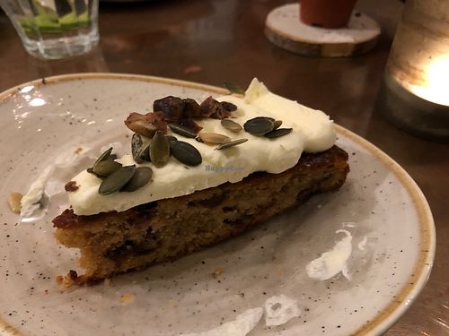 Vegan pumpkin pie at Barista Cafe in Haarlem