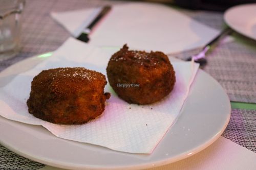 fried rice balls at Piperita in Naples