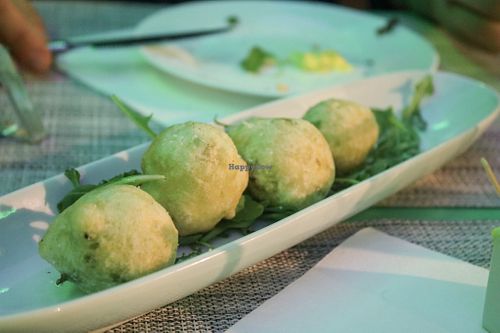 fried potato balls at Piperita in Naples